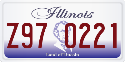 IL license plate Z970221