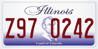 IL license plate Z970242