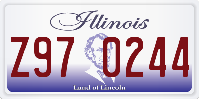 IL license plate Z970244