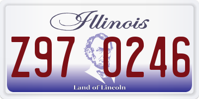 IL license plate Z970246