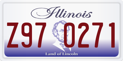 IL license plate Z970271
