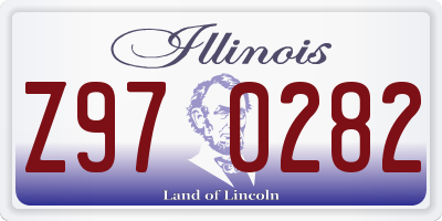 IL license plate Z970282
