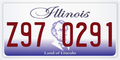 IL license plate Z970291