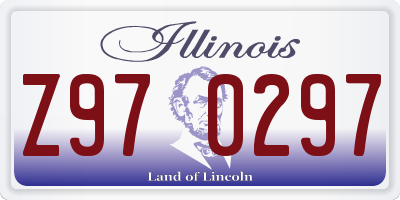 IL license plate Z970297