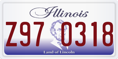 IL license plate Z970318