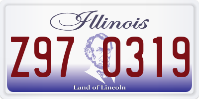 IL license plate Z970319
