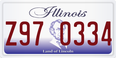 IL license plate Z970334