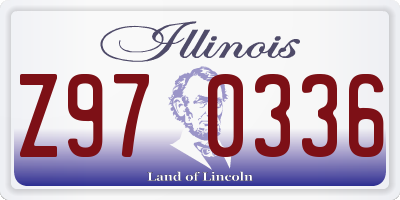 IL license plate Z970336