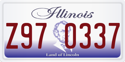 IL license plate Z970337