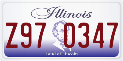 IL license plate Z970347