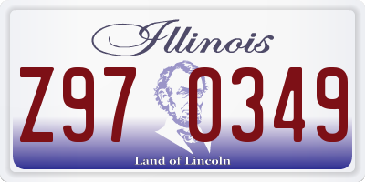 IL license plate Z970349