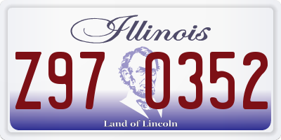 IL license plate Z970352