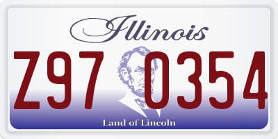 IL license plate Z970354