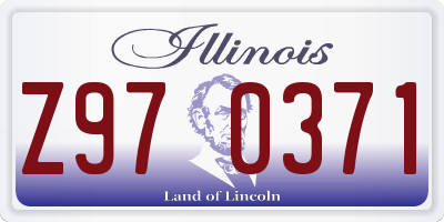 IL license plate Z970371
