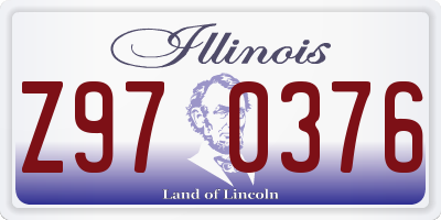 IL license plate Z970376