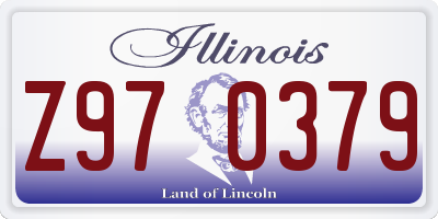 IL license plate Z970379