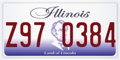 IL license plate Z970384