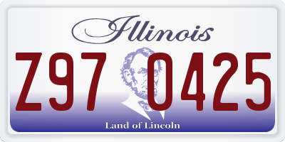 IL license plate Z970425