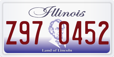 IL license plate Z970452