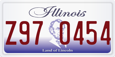 IL license plate Z970454