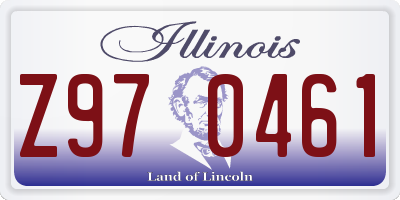 IL license plate Z970461