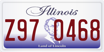 IL license plate Z970468