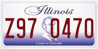 IL license plate Z970470