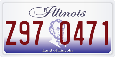 IL license plate Z970471