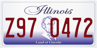 IL license plate Z970472