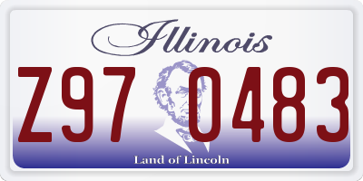 IL license plate Z970483