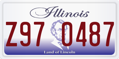 IL license plate Z970487
