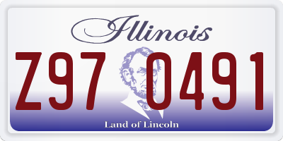 IL license plate Z970491