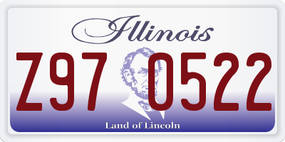 IL license plate Z970522