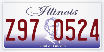 IL license plate Z970524