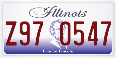IL license plate Z970547