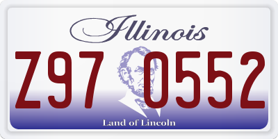 IL license plate Z970552
