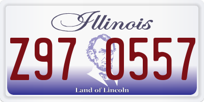 IL license plate Z970557
