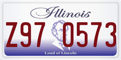 IL license plate Z970573