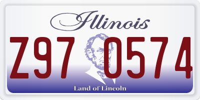 IL license plate Z970574