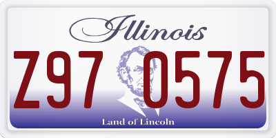 IL license plate Z970575