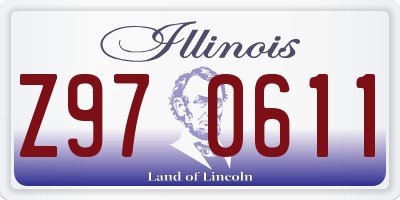 IL license plate Z970611
