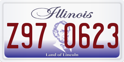 IL license plate Z970623