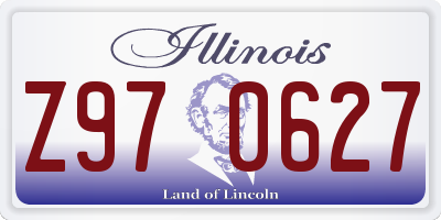 IL license plate Z970627