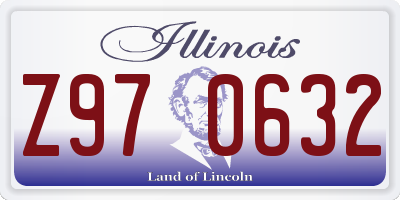 IL license plate Z970632