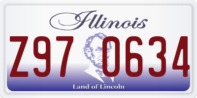 IL license plate Z970634