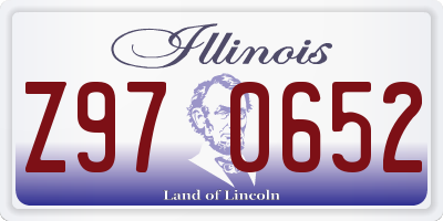 IL license plate Z970652