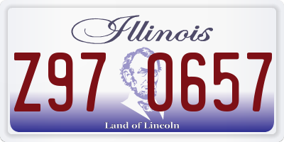 IL license plate Z970657