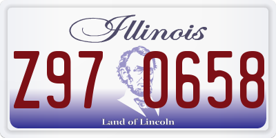 IL license plate Z970658