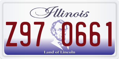 IL license plate Z970661