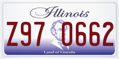 IL license plate Z970662